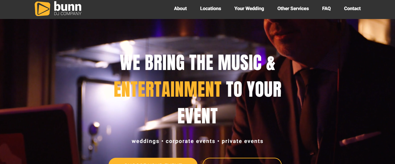 bunn dj company website home page