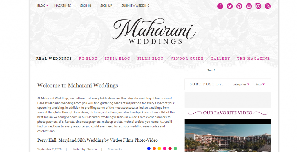 maharani weddings