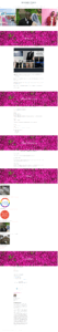 Screenshot of a website featuring various sections including events, places to visit, and dining options in Beverly Hills, with floral backgrounds and visual headers.