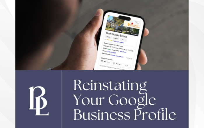 Reestablishing your google business profile.