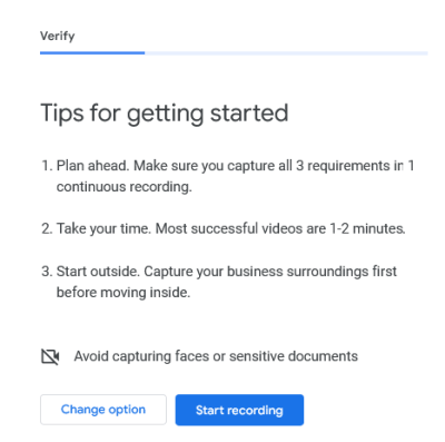Verification Video How to Complete Google Business Profile Video Verification