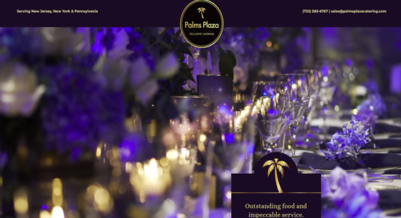 palms-plaza-catering NJ Website Design